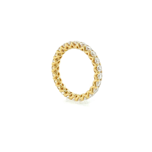 Sasa Rose Diamond Braided Eternity Band