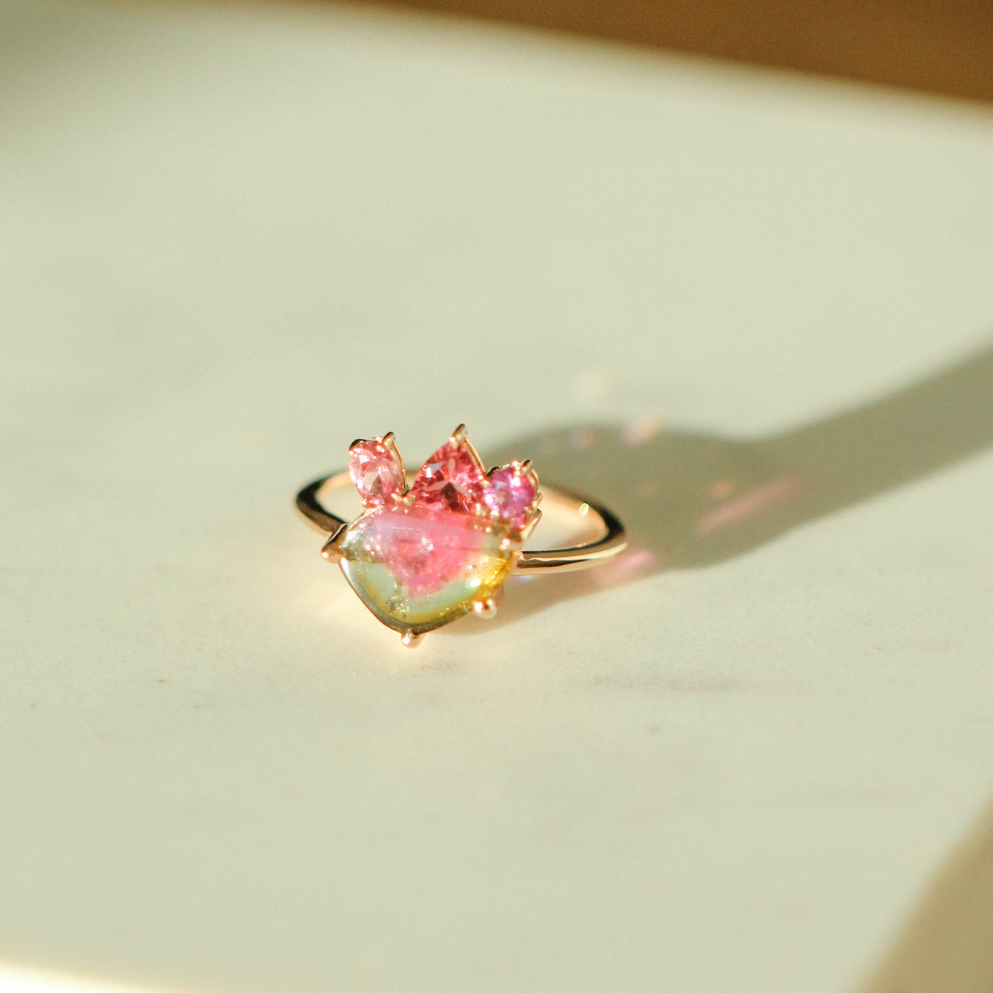 Watermelon Slice and Spinel Ring
