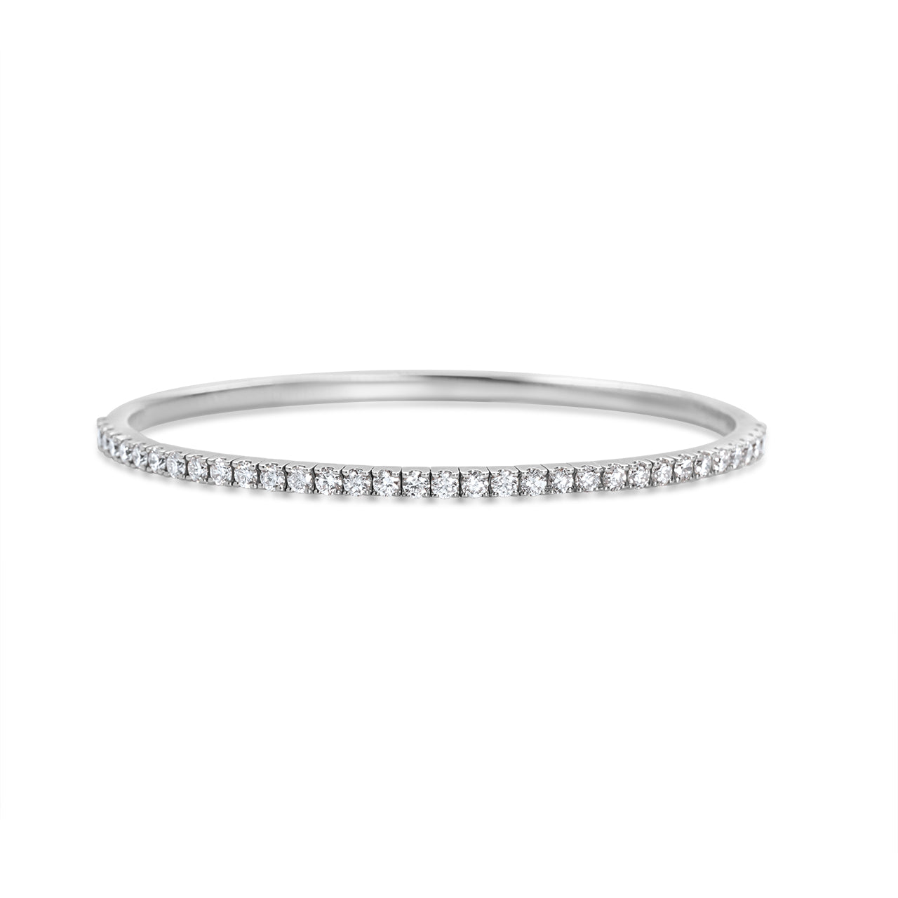 Diamond Flexible Hinged Bangle Bracelet