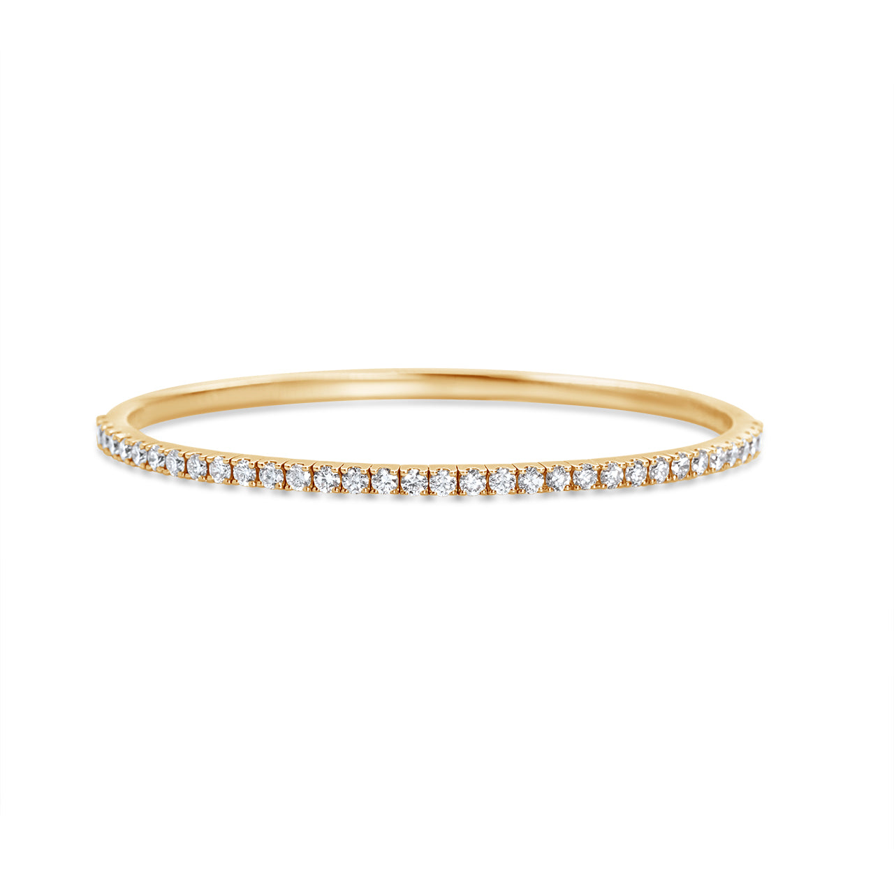 Diamond Flexible Hinged Bangle Bracelet