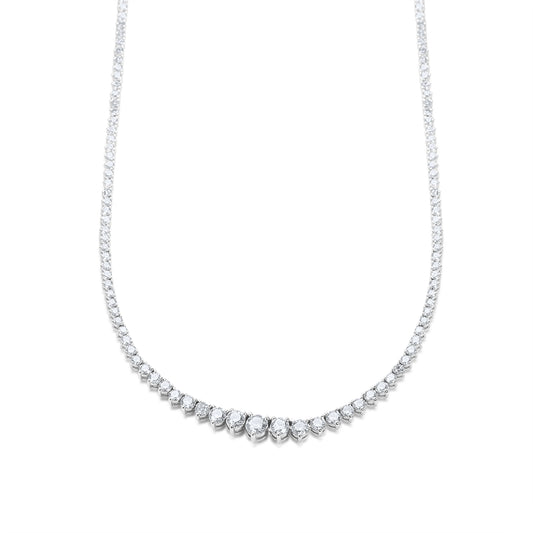 Diamond Graduated Tennis Necklace 6ctw
