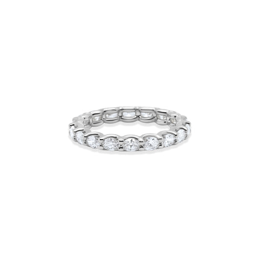 Olena Oval Brilliant Cut Diamond Eternity Band