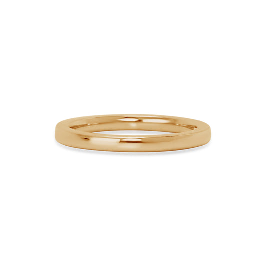 14K Gold Flat Band, 1.8 mm