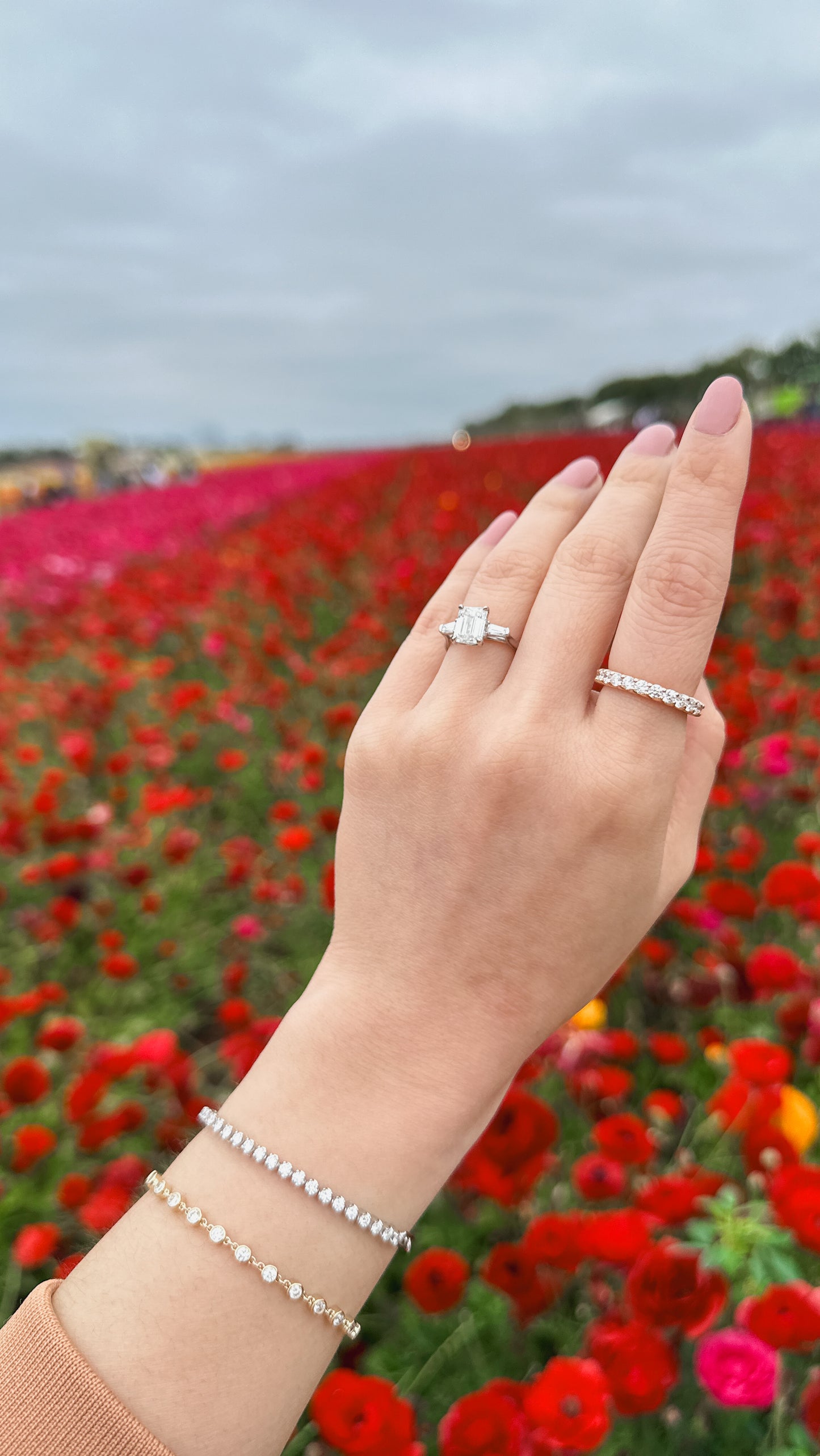 Sasa Rose Diamond Braided Eternity Band