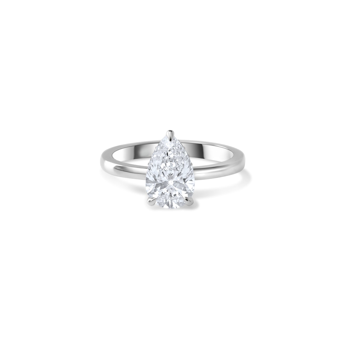Hidden Halo Solitaire Engagement Ring