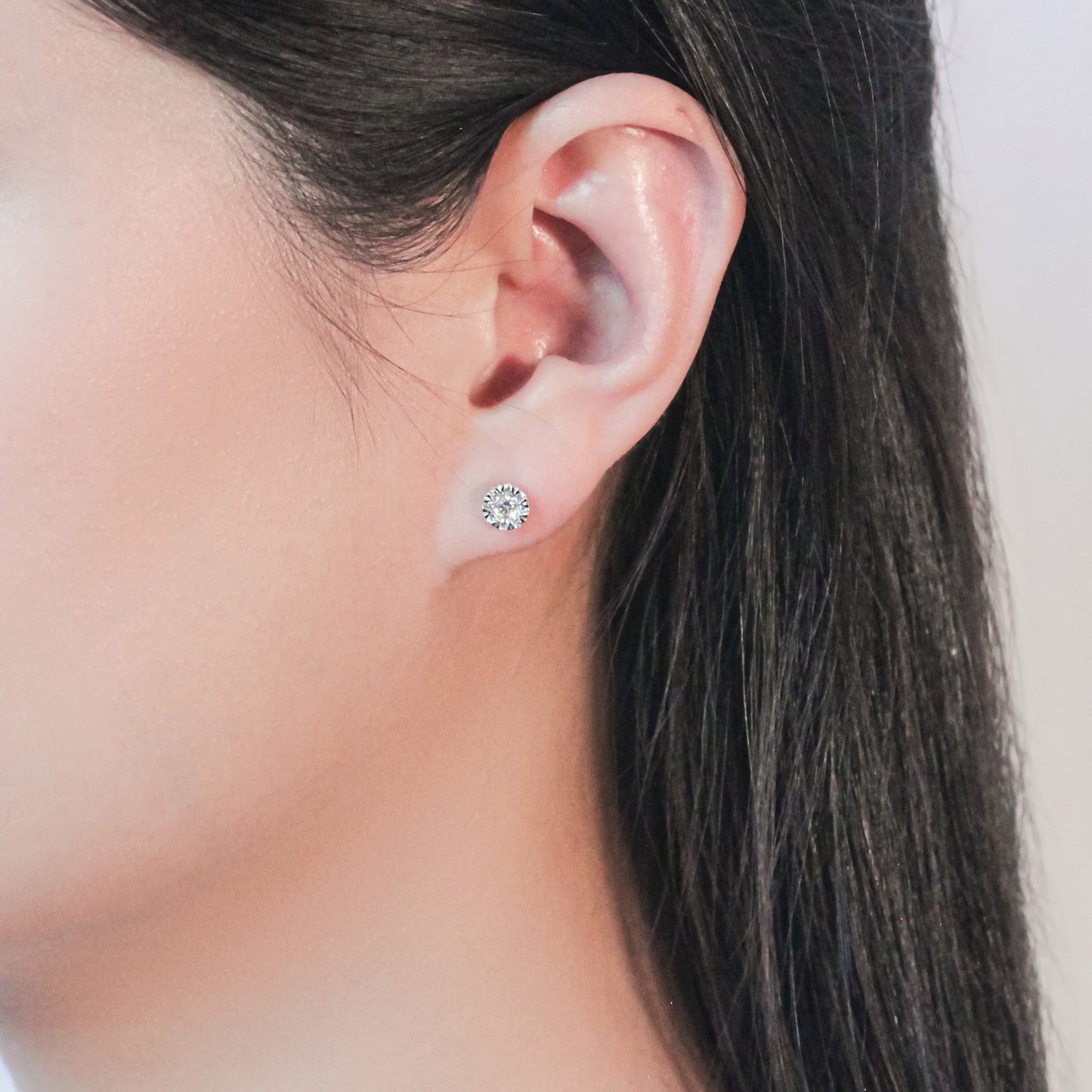 Illusion Mirage Stud Earrings