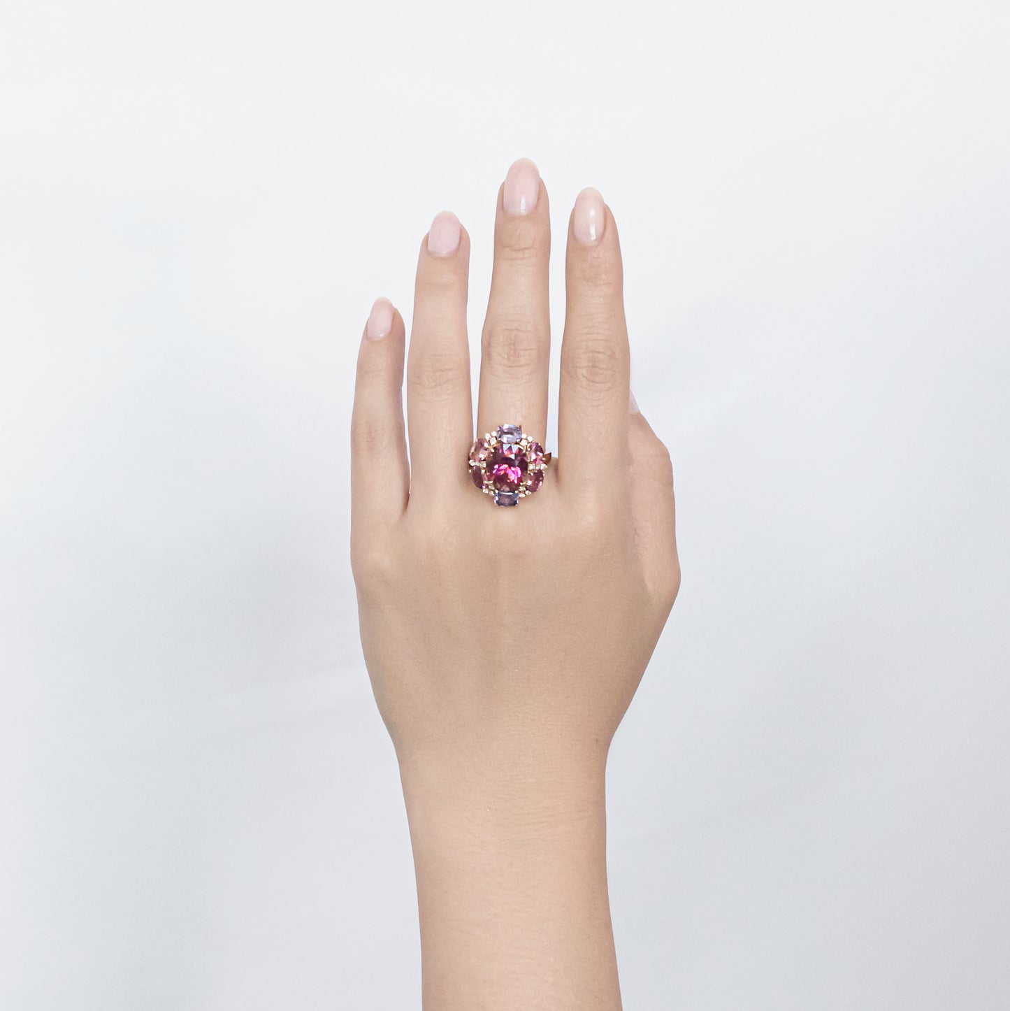 5.03ct Tourmaline, Spinel and Diamond Convertible Pendant / Ring
