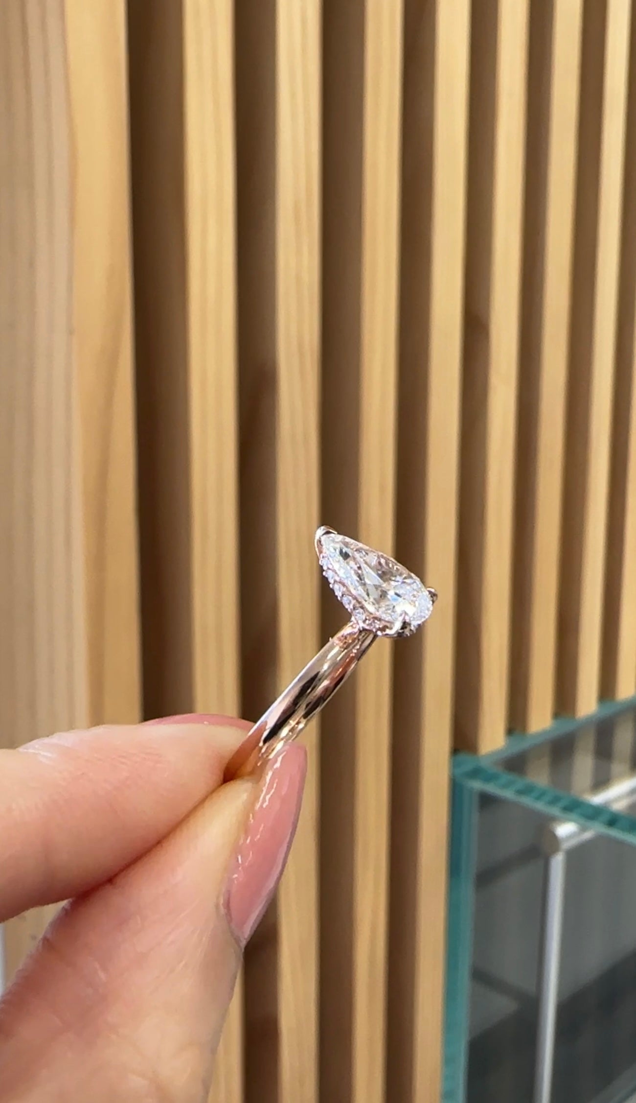 Hidden Halo Solitaire Engagement Ring