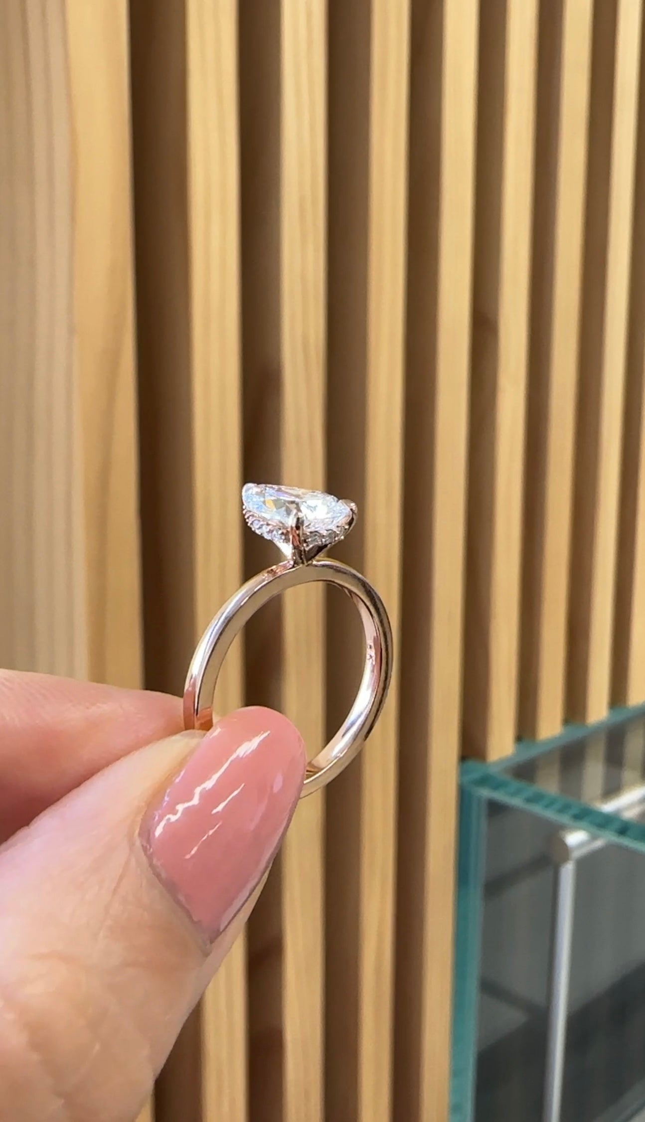 Hidden Halo Solitaire Engagement Ring
