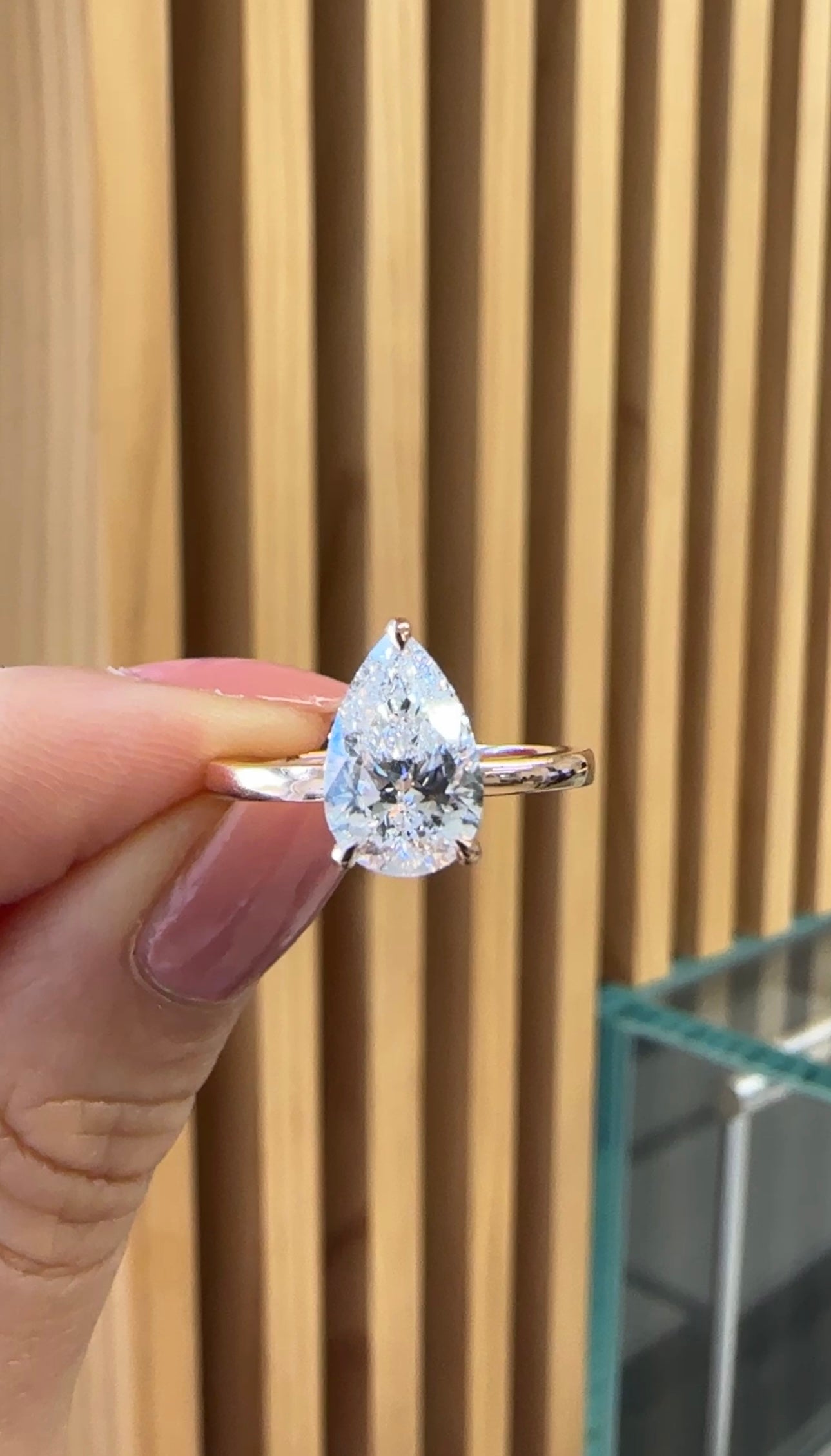 Hidden Halo Solitaire Engagement Ring