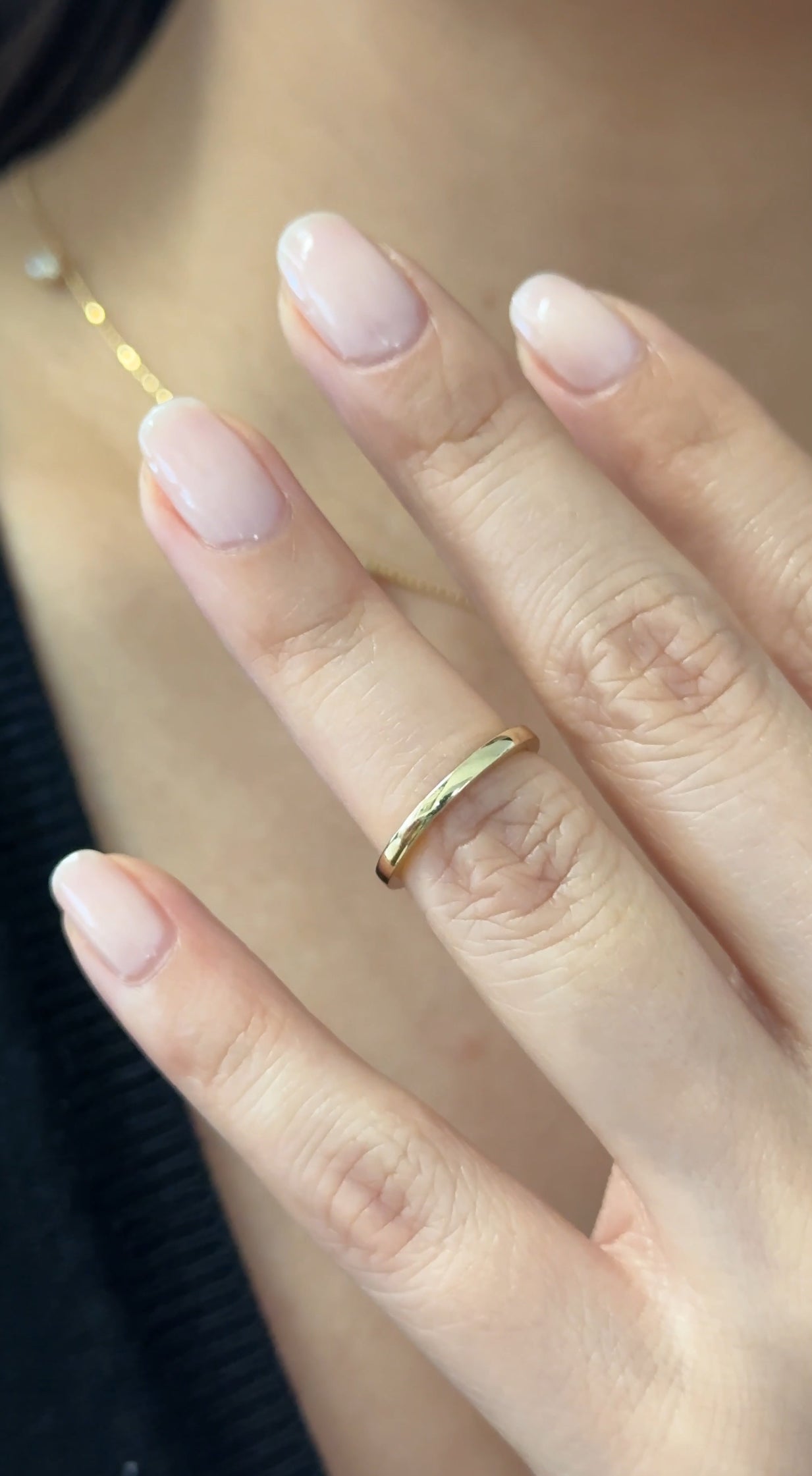 14K Gold Flat Band, 1.8 mm