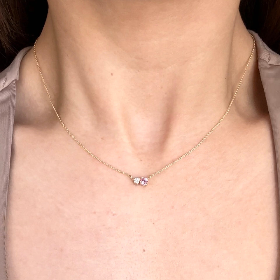 Harmony Pink Spinel & Diamond Necklace