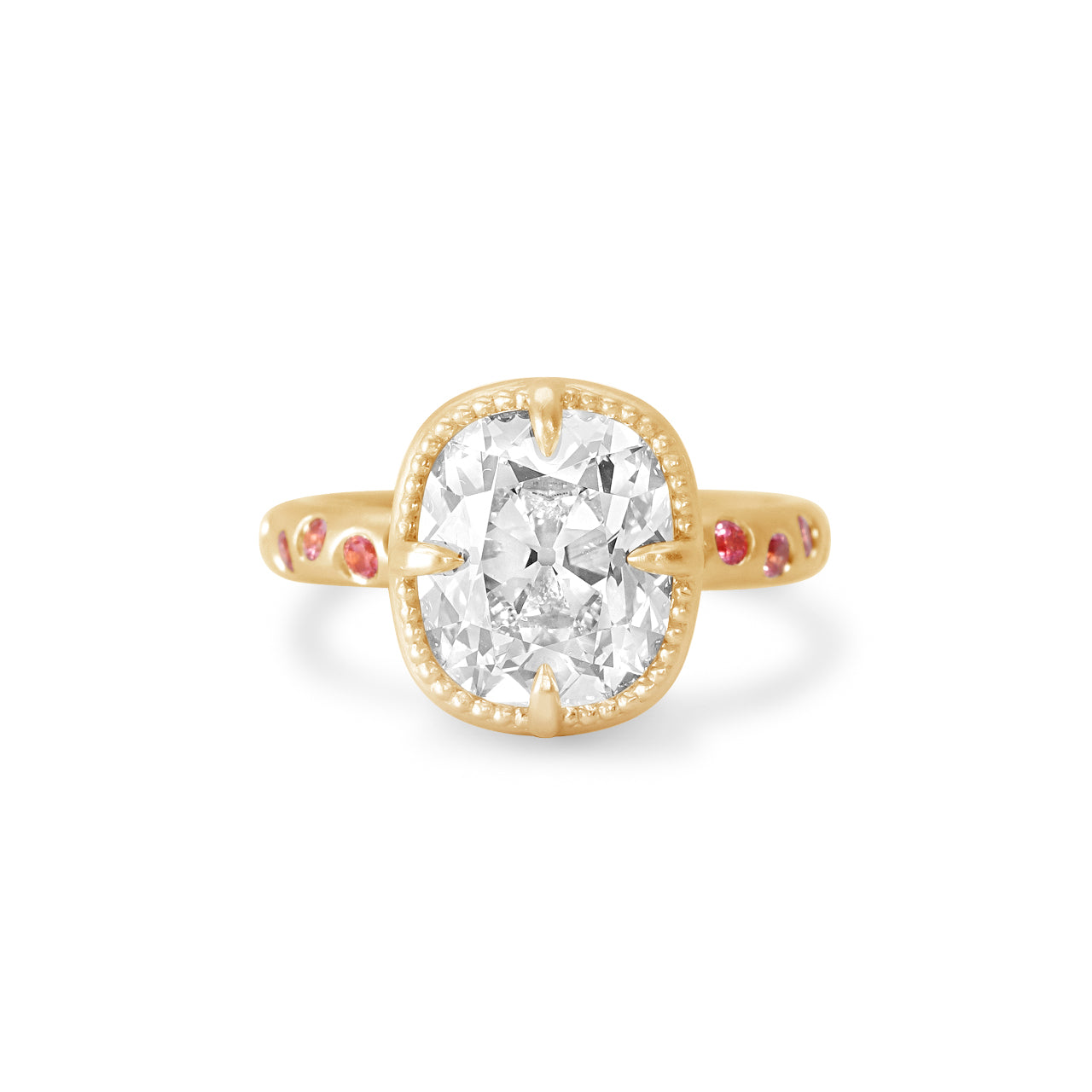 Kora Old Mine Cut Bezel Set Ring