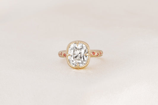 Kora Old Mine Cut Bezel Set Ring