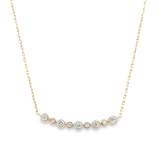 Bezel Set Bubble Necklace