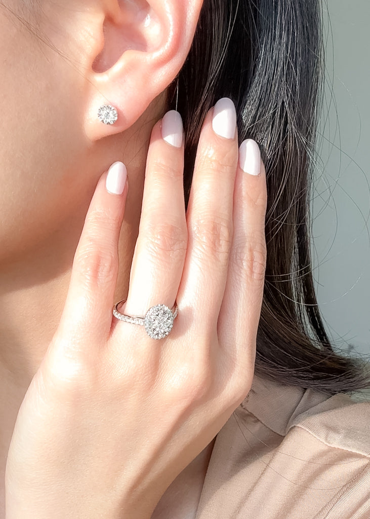Illusion Mirage Oval Ring