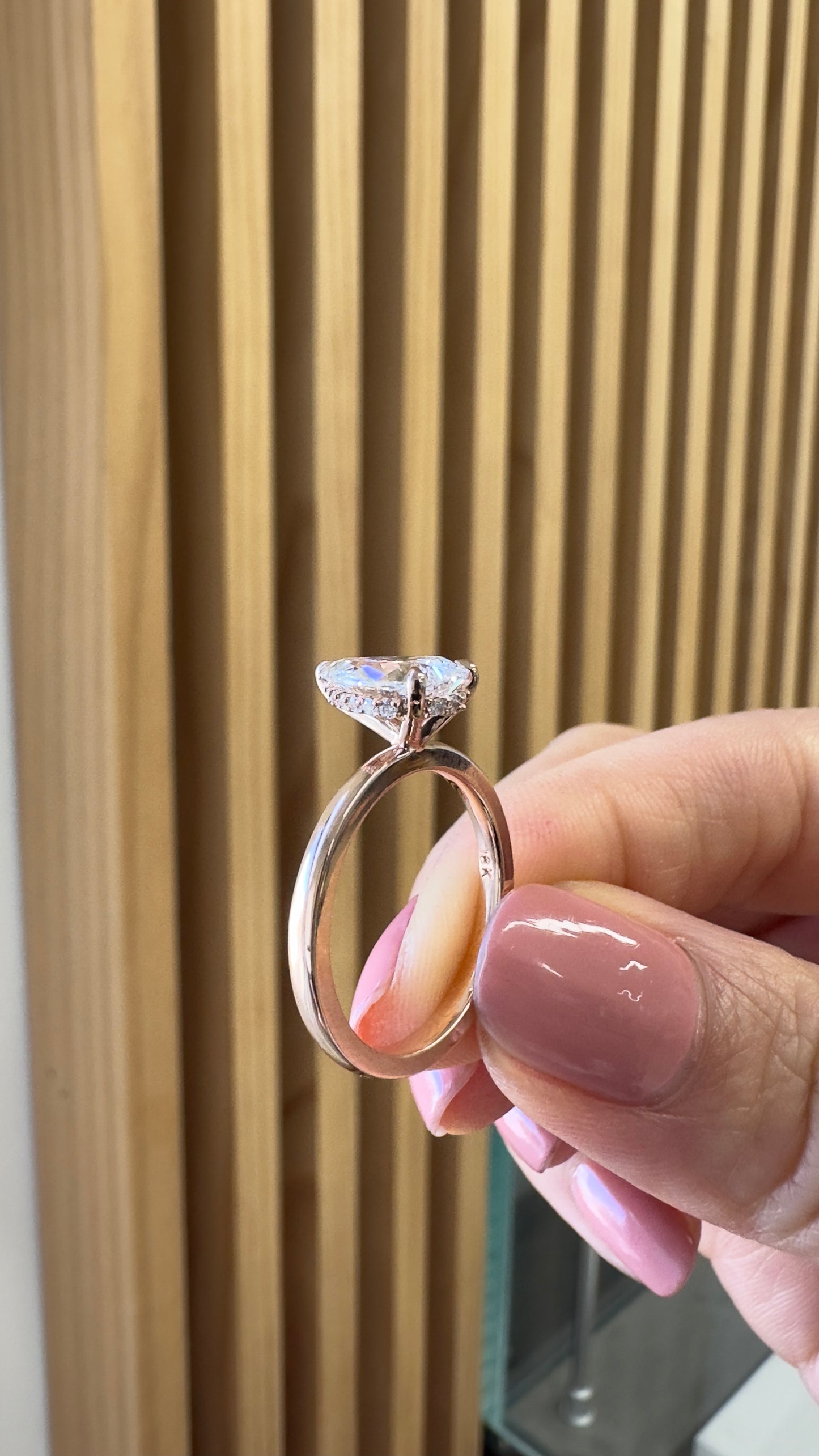 Hidden Halo Solitaire Engagement Ring