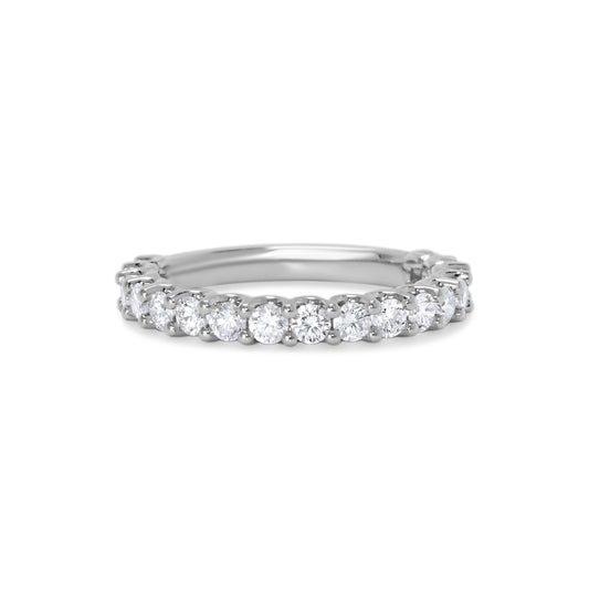 Round Brilliant Diamond 2mm U Setting Pave Band