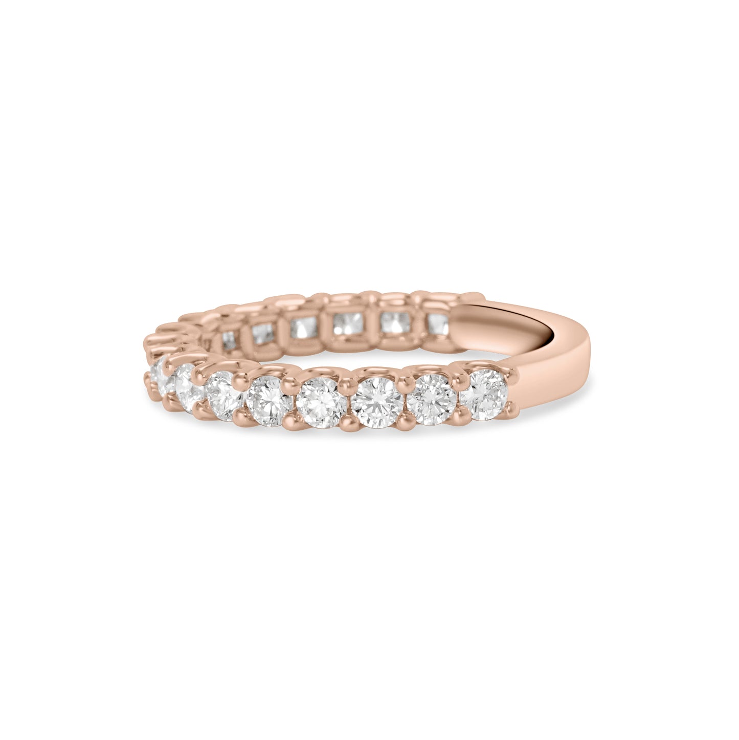 Round Brilliant Diamond 2mm Diamond Band 2/3 Way