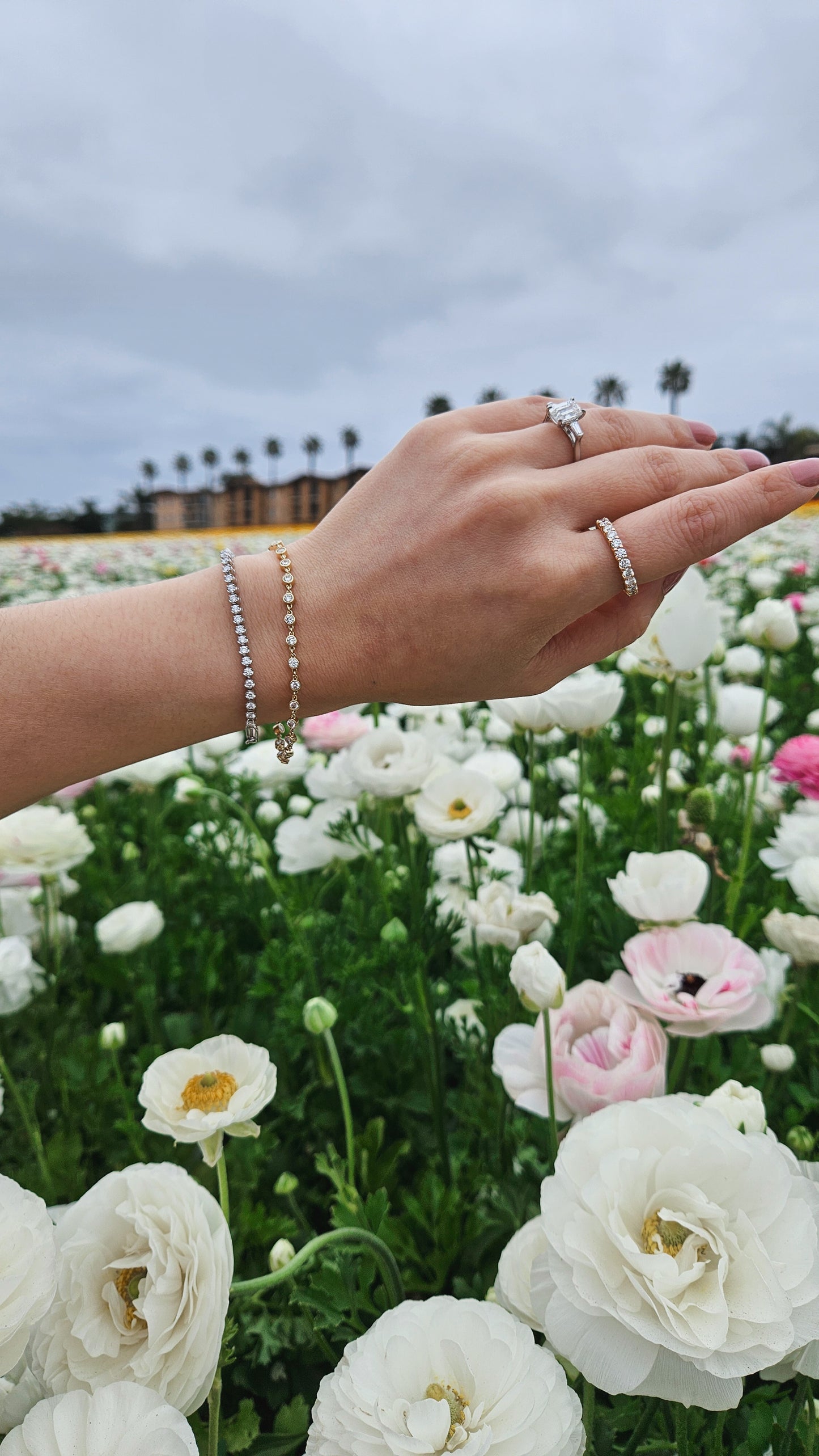 Diamond Bubble Line Bracelet
