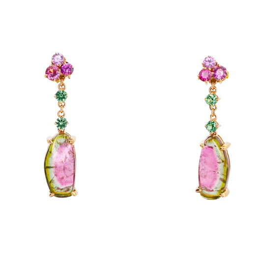 Watermelon Slice Drop Earrings