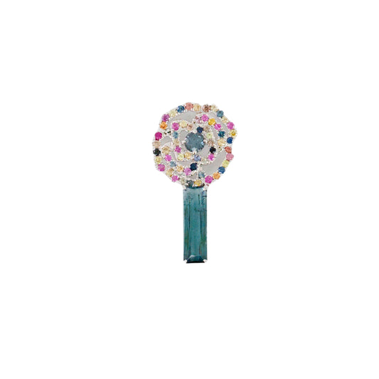 Bloom Blue Tourmaline Floral Key
