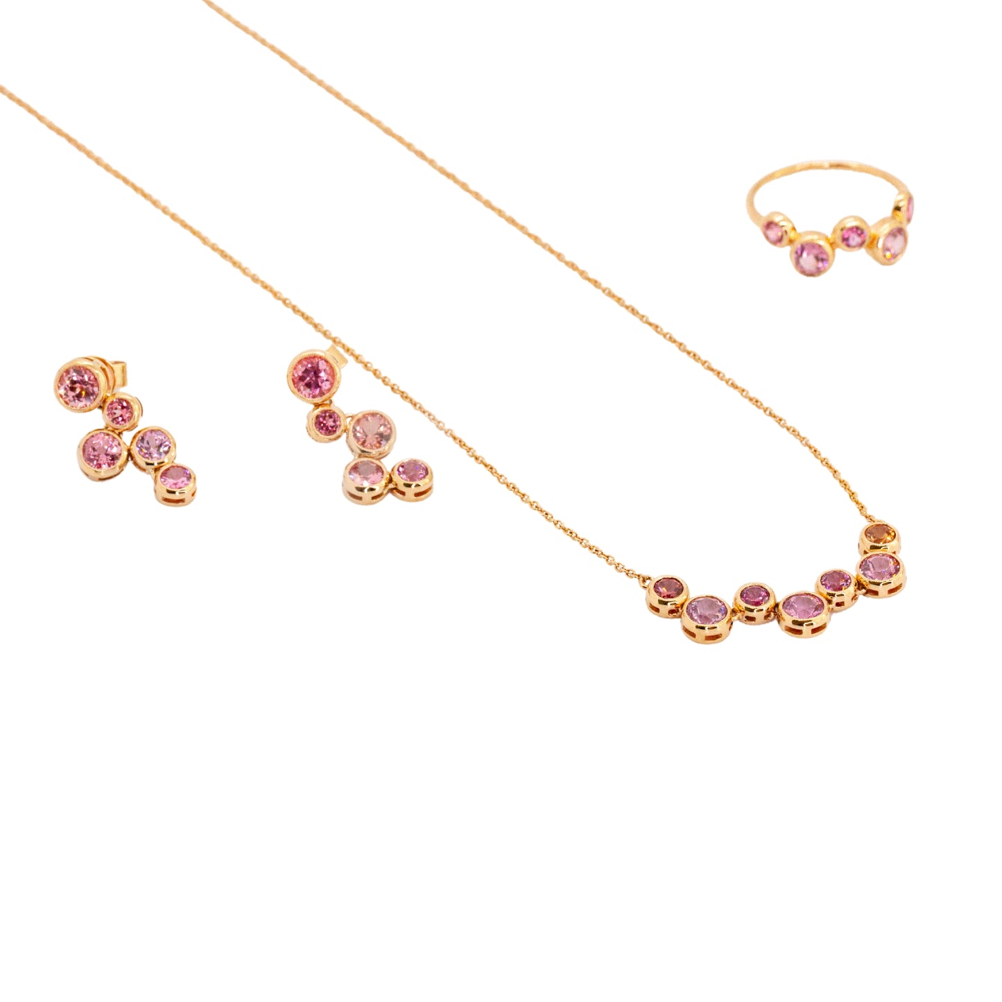 Bubbles Spinel Pendant Necklace