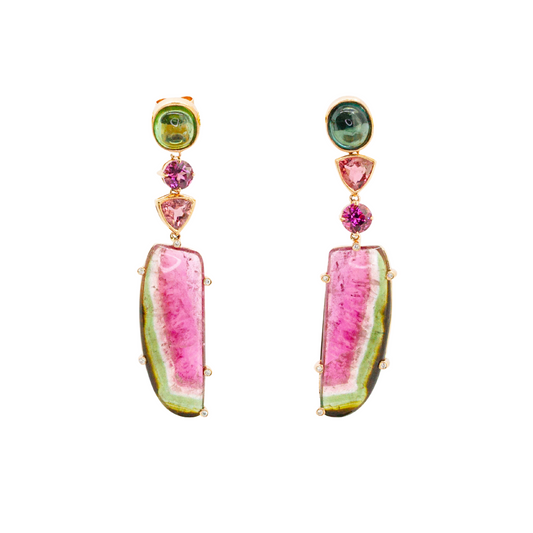 Watermelon Drop Earrings 27.90ctw
