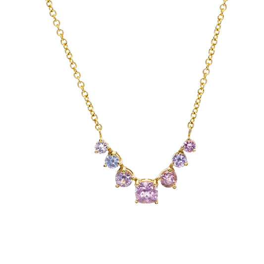 Harmony Pinkish Purple Sapphire Necklace
