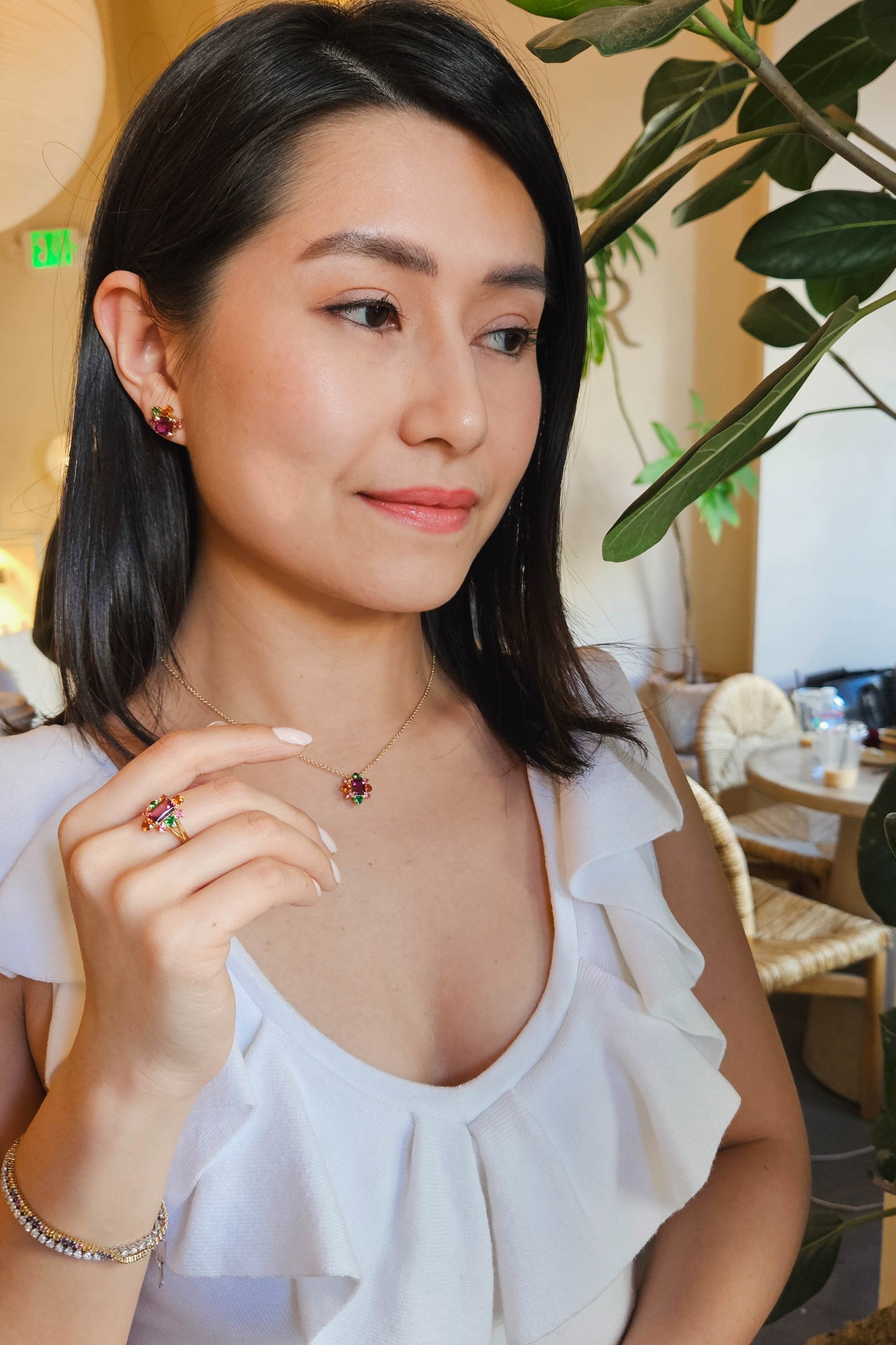 Rhodolite Garnet Ring