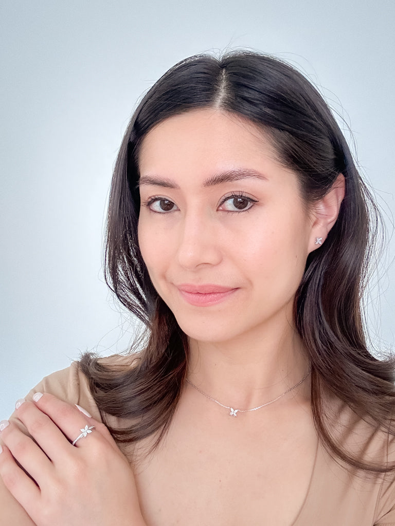 Four Leaf Clover Marquise Ring