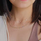 Melody Station Necklace with Pink & Blue Sapphires (convertible)