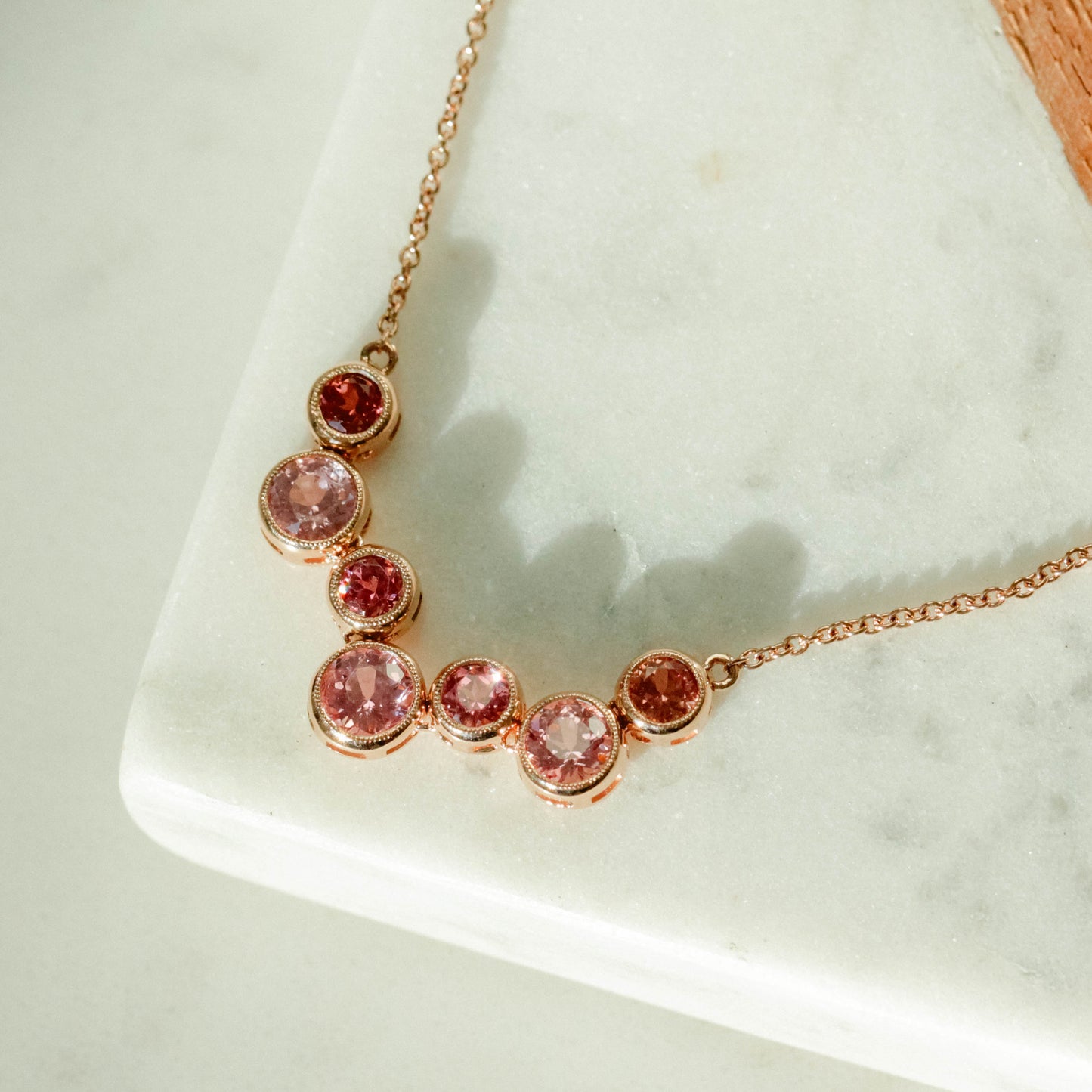 Bubbles Spinel Pendant Necklace