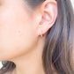 Bezel Set Bubble Earrings