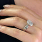 Tapered Double Ridge Engagement Ring