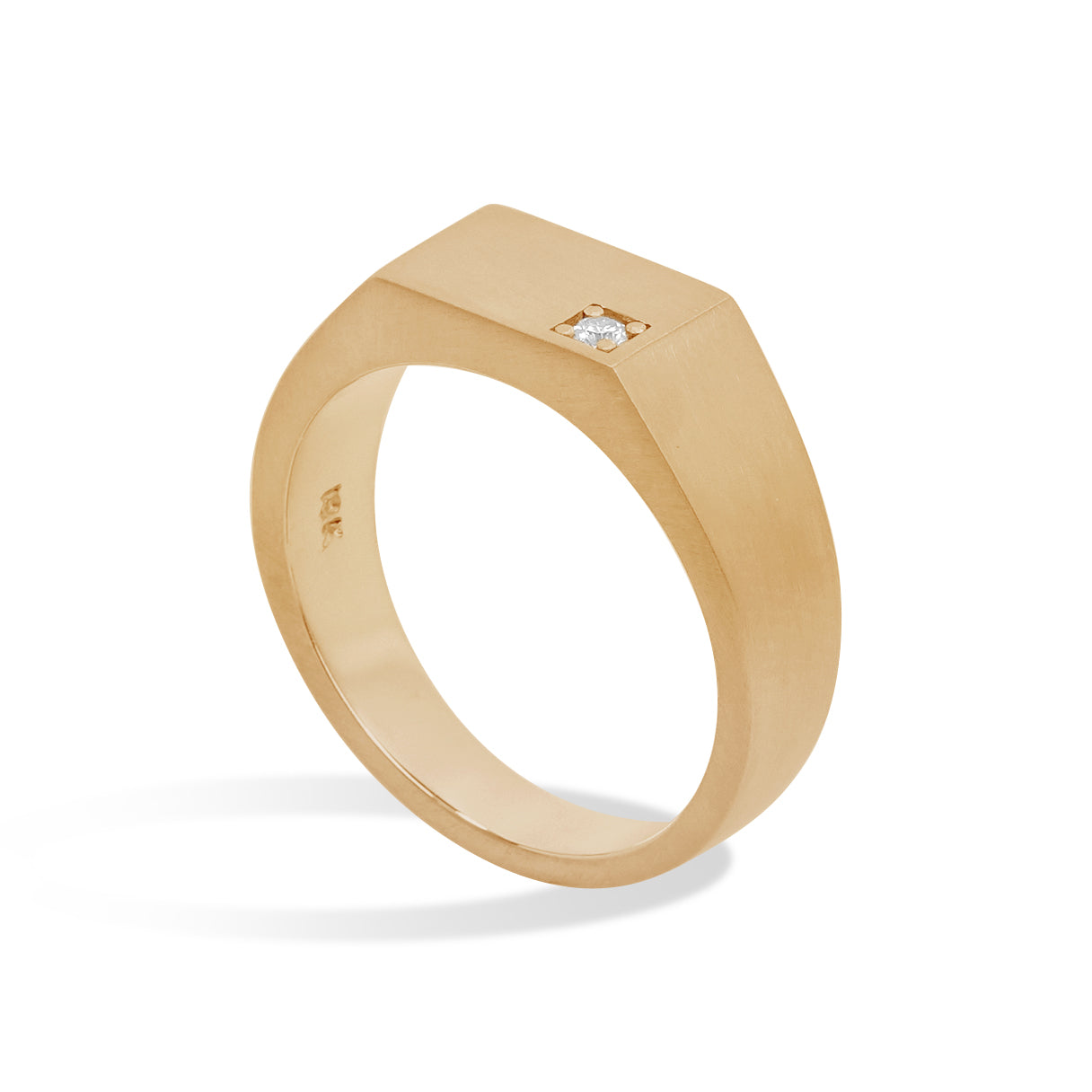 Rectangular Flat Signet Ring