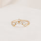Charlotte Marquise and Round Diamond Band