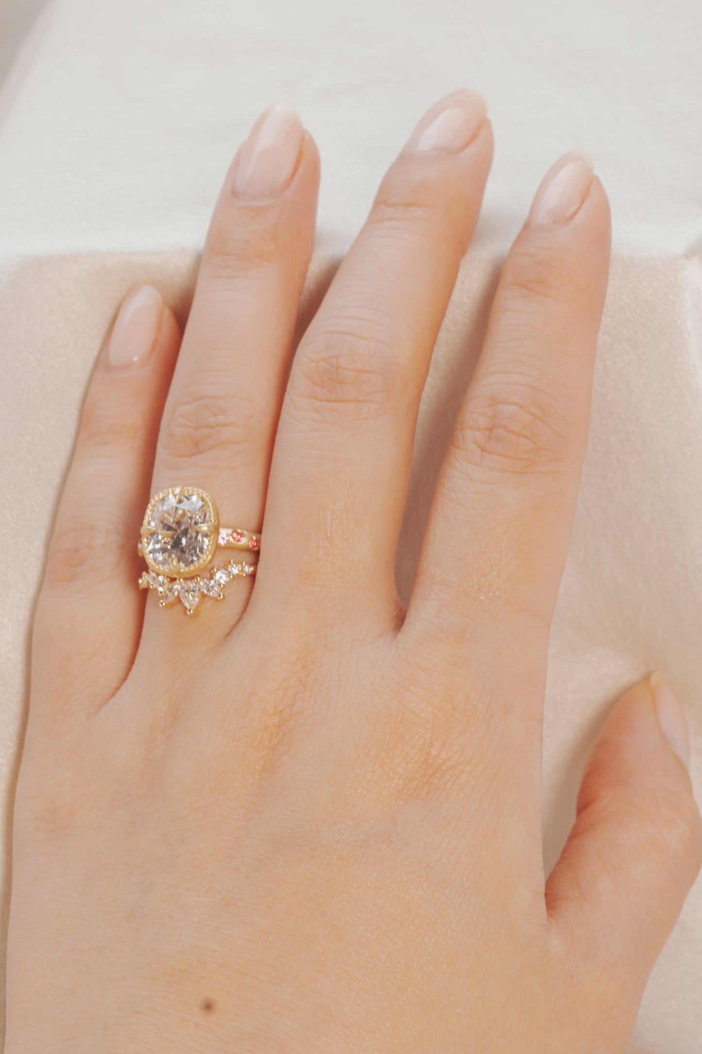 Solene Pear, Marquise and Round Diamond Band
