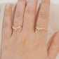 Charlotte Marquise and Round Diamond Band