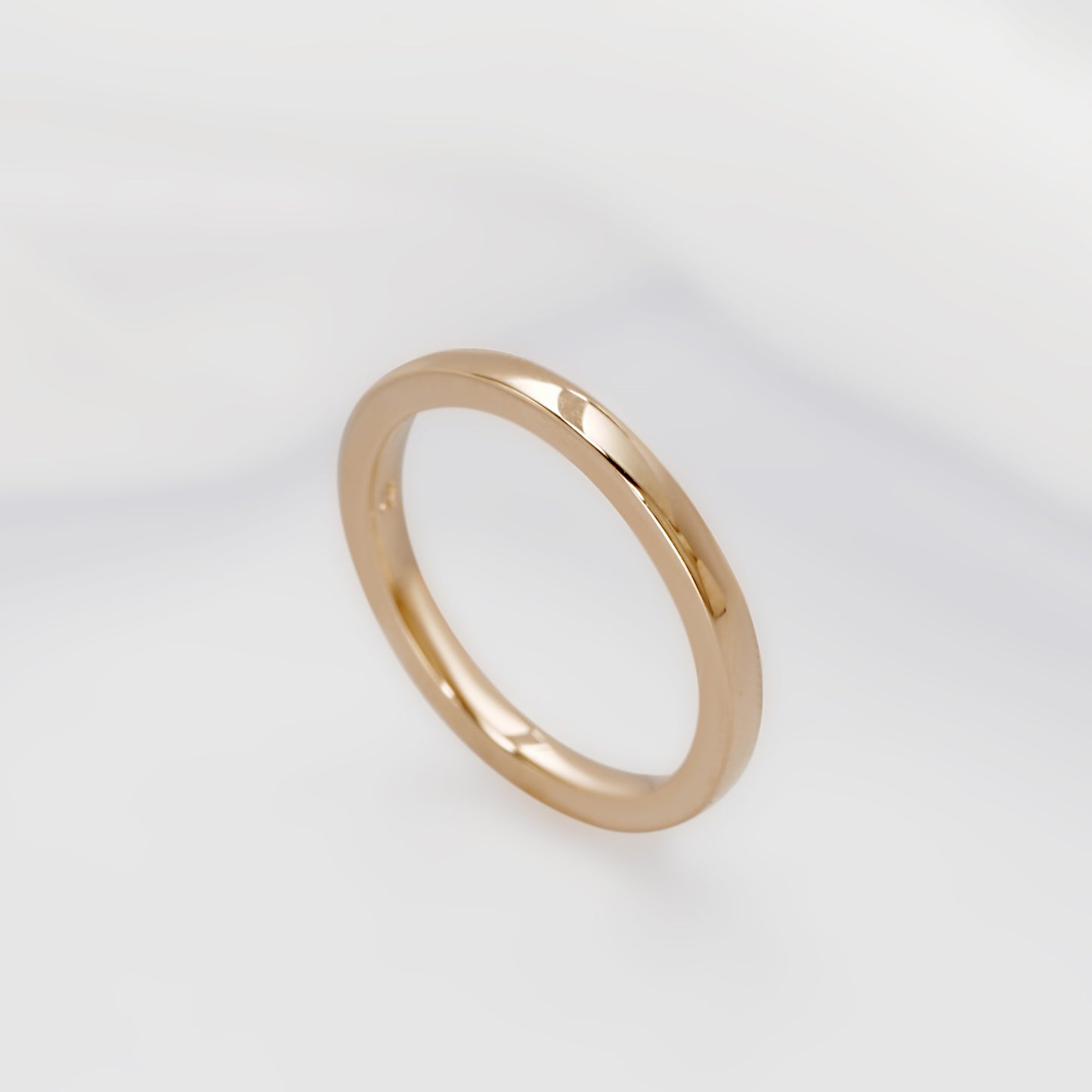 14K Gold Flat Band, 1.8 mm