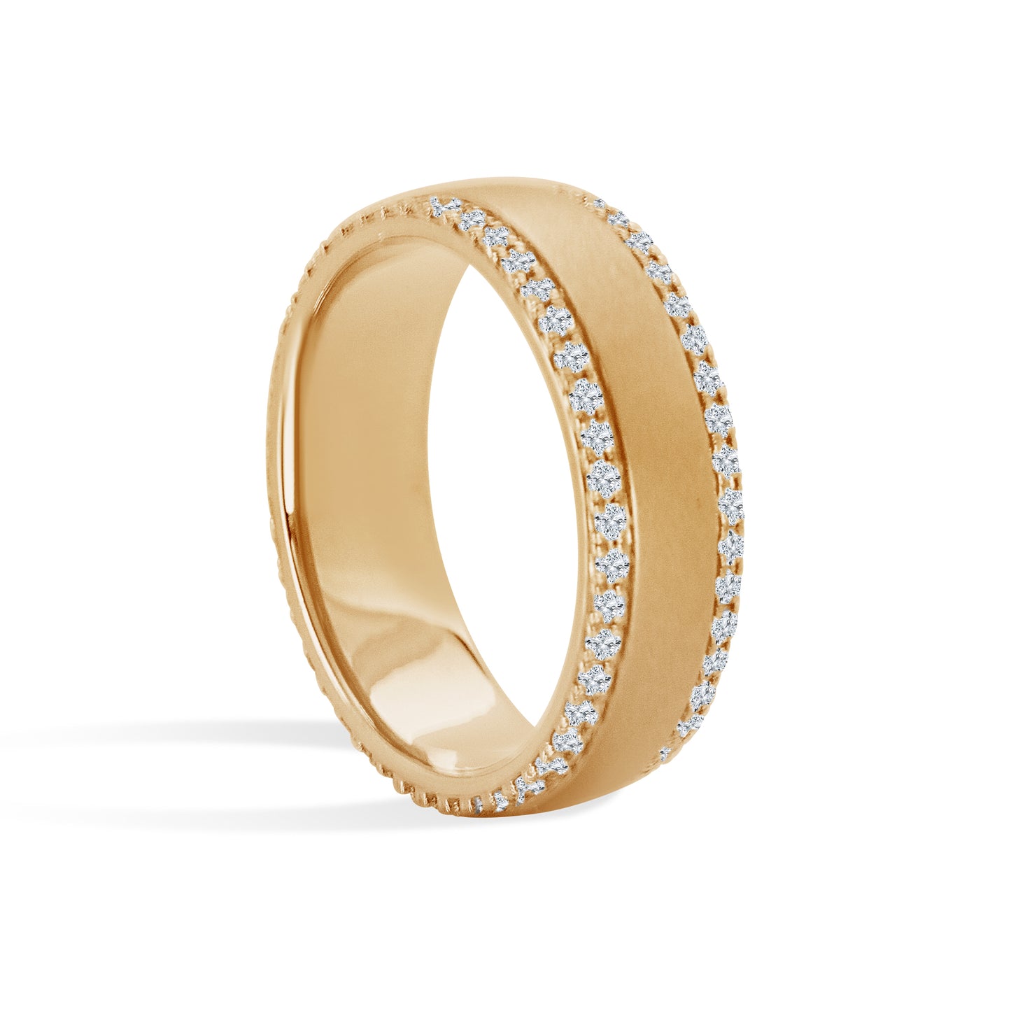 Double Diamond Eternity Band (Satin)