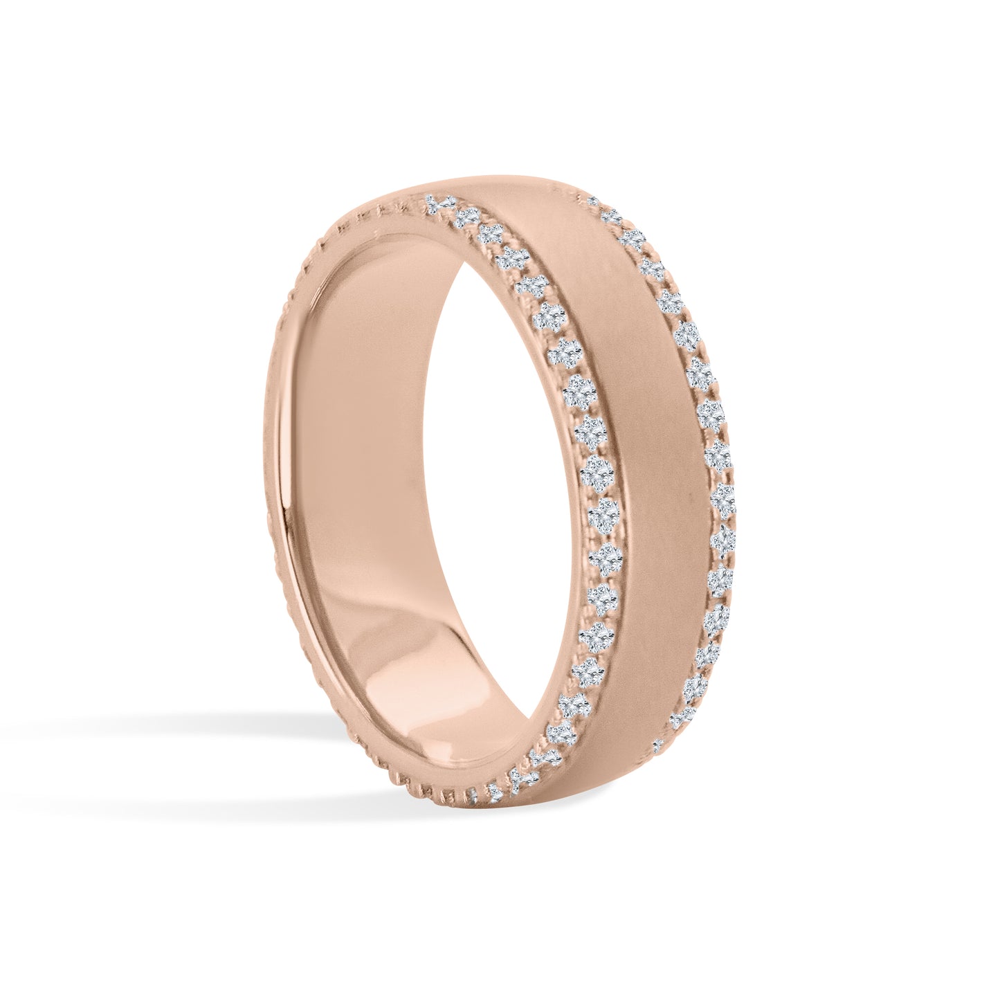 Double Diamond Eternity Band (Satin)