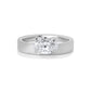 Diamond Offset Cigar 4mm Band (Satin)