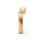 Diamond Offset Cigar 4mm Band (Satin)