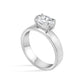 Diamond Offset Cigar 4mm Band (Satin)