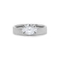 Diamond Offset Cigar 4mm Band (Polished)
