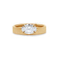 Diamond Offset Cigar 4mm Band (Polished)