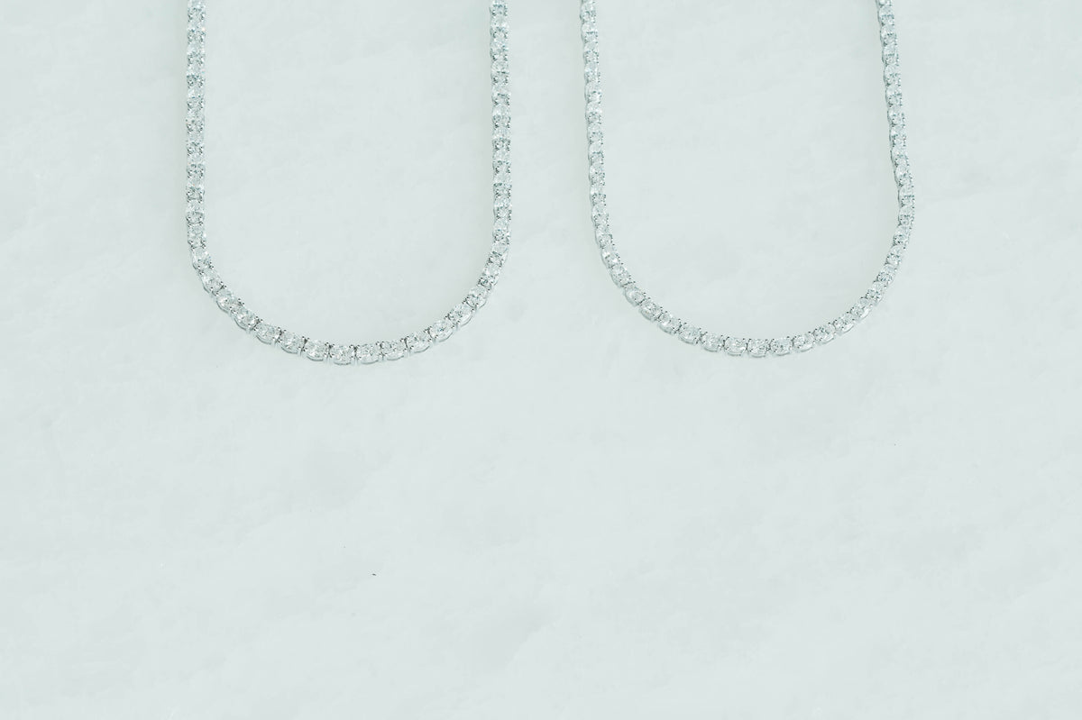 Oval Diamond Tennis Necklace (medium)