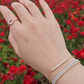 Diamond Bezel Paperclip Link Bracelet