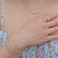 Diamond Paperclip Link Bracelet